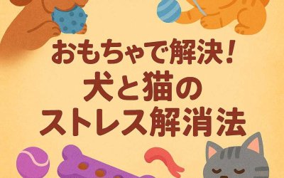 おもちゃで解決！犬と猫のストレス解消法