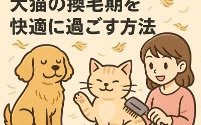 毛だらけの季節到来！犬猫の換毛期を快適に過ごす方法