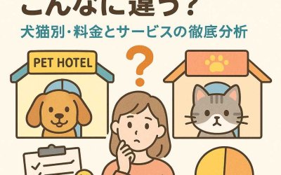 ペットホテルってこんなに違う？犬猫別・料金とサービスの徹底分析