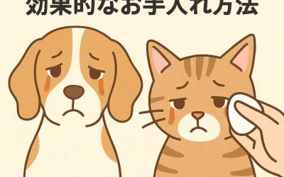 涙焼けに悩む犬猫必見！効果的なお手入れ方法