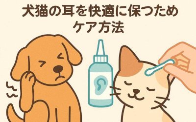 耳の痒み対策！犬猫の耳を快適に保つためのケア方法