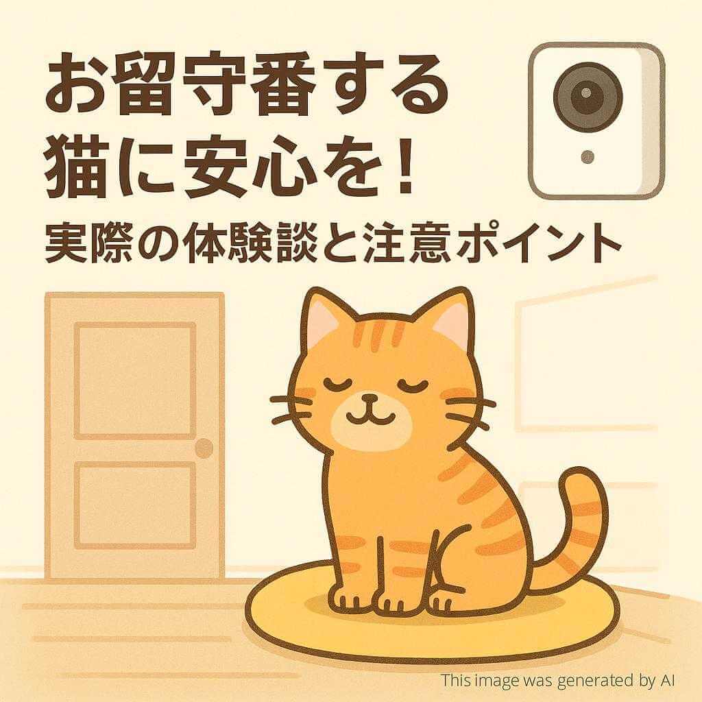 お留守番する猫に安心を!実際の体験談と注意ポイント