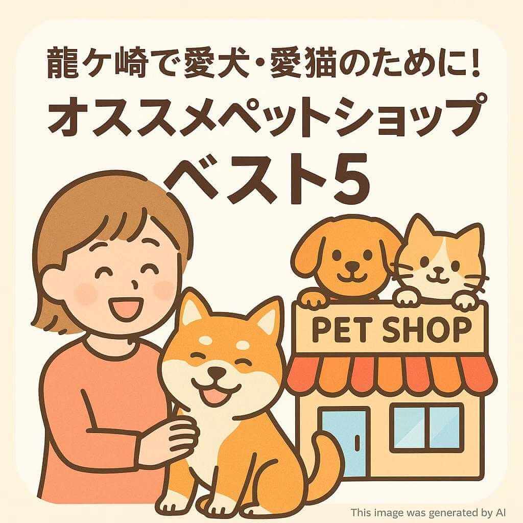 龍ヶ崎で愛犬・愛猫のために!オススメペットショップベスト5