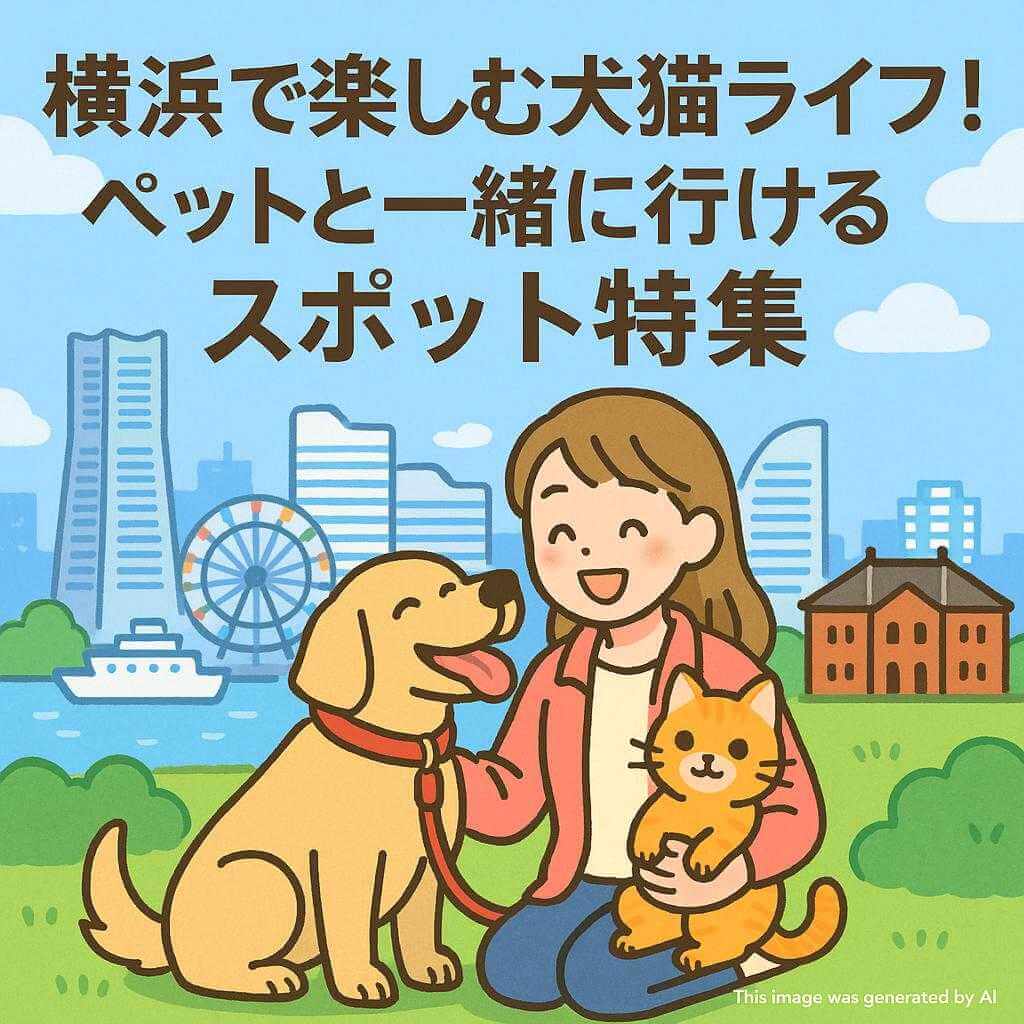 横浜で楽しむ犬猫ライフ!ペットと一緒に行けるスポット特集