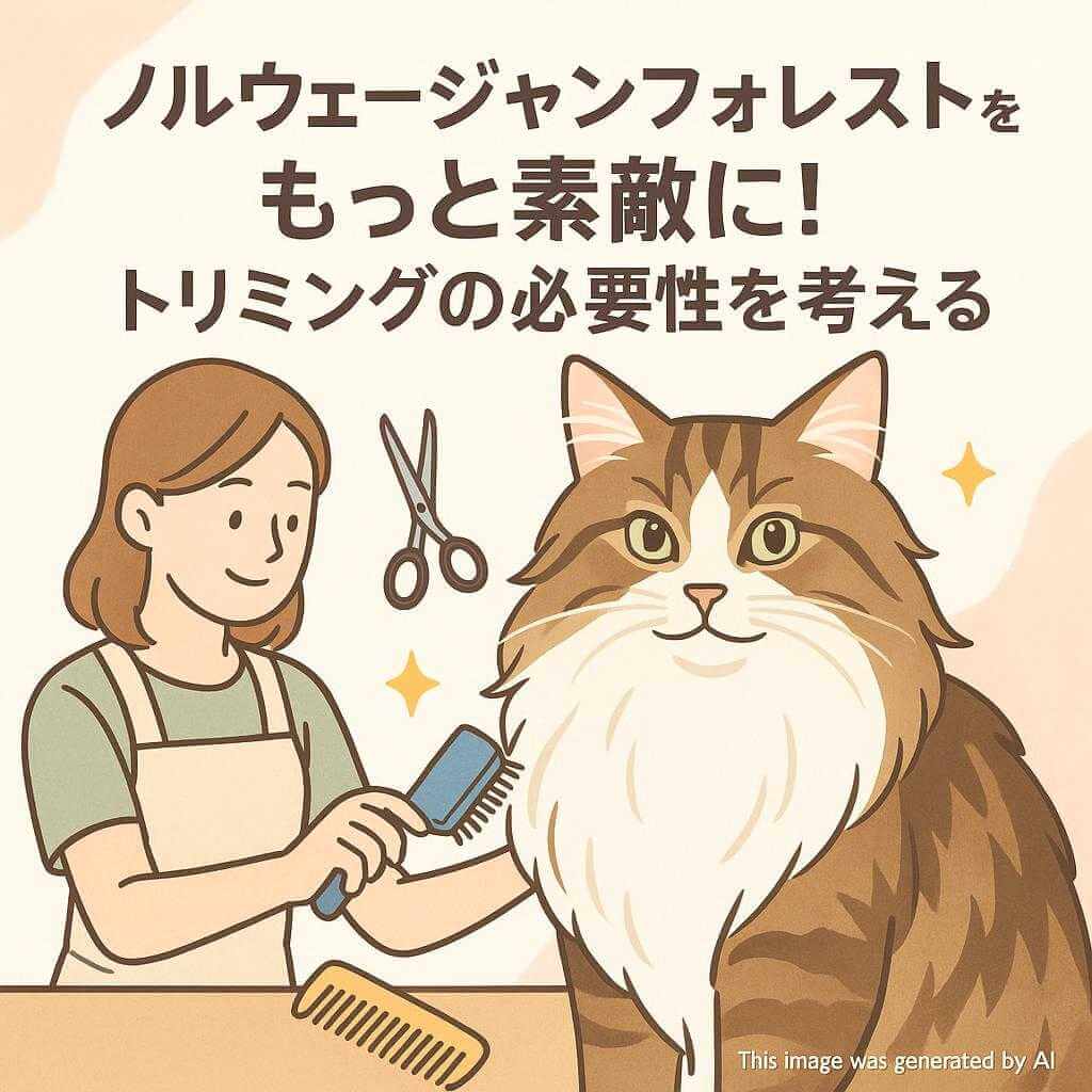 ノルウェージャンフォレストキャットをもっと素敵に!トリミングの必要性を考える