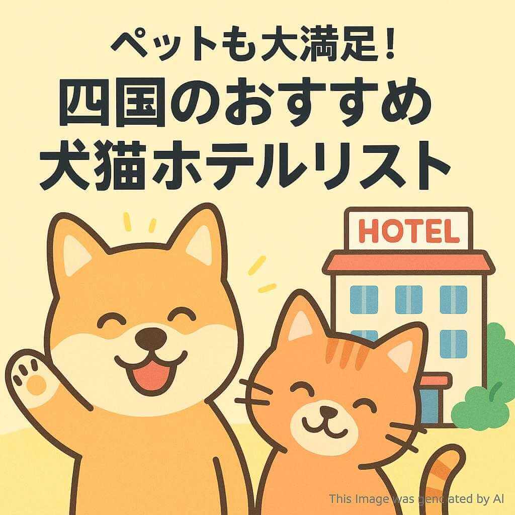 ペットも大満足!四国のおすすめ犬猫ホテルリスト