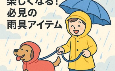 犬との雨の日散歩が楽しくなる！必見の雨具アイテム