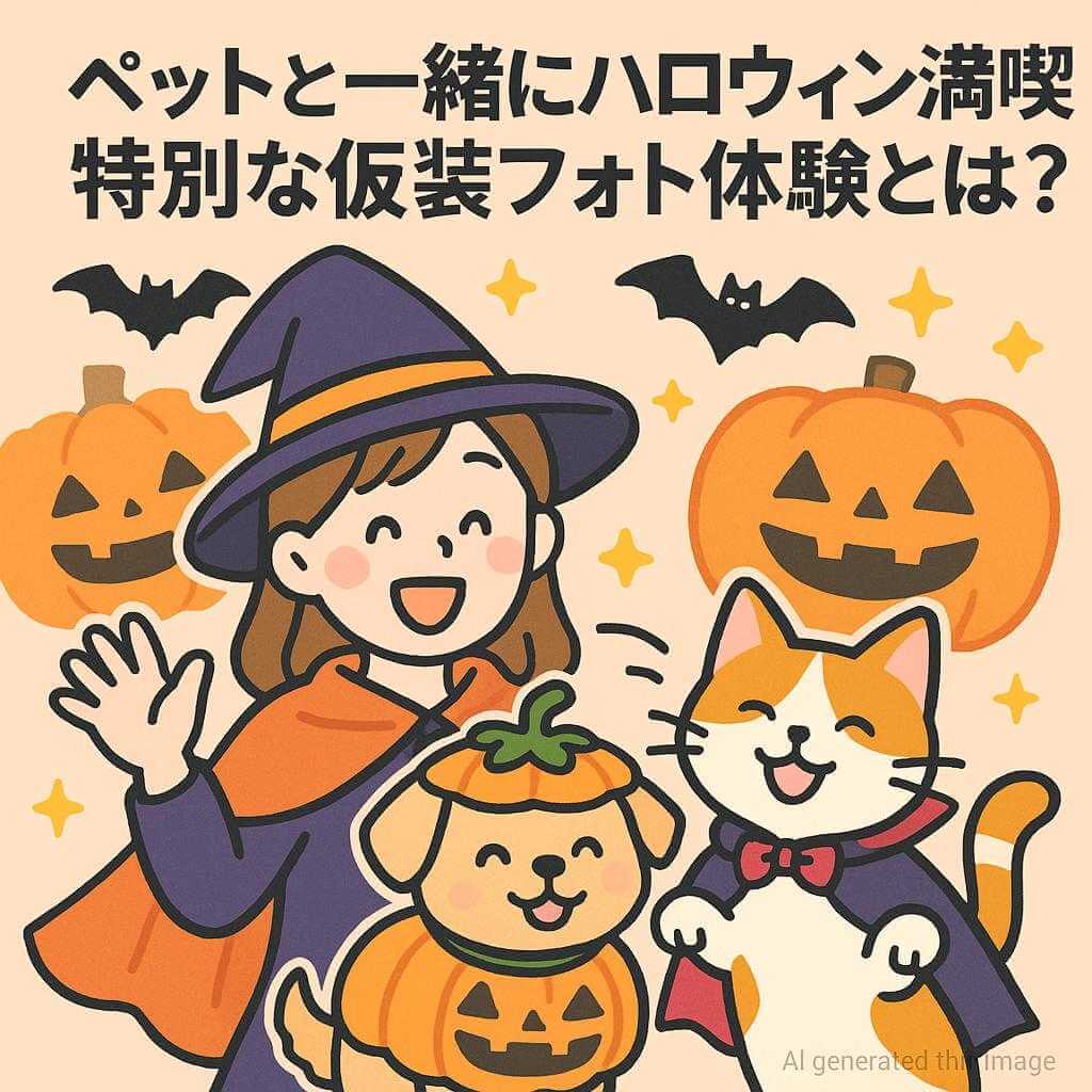 ペットと一緒にハロウィン満喫!特別な仮装フォト体験とは