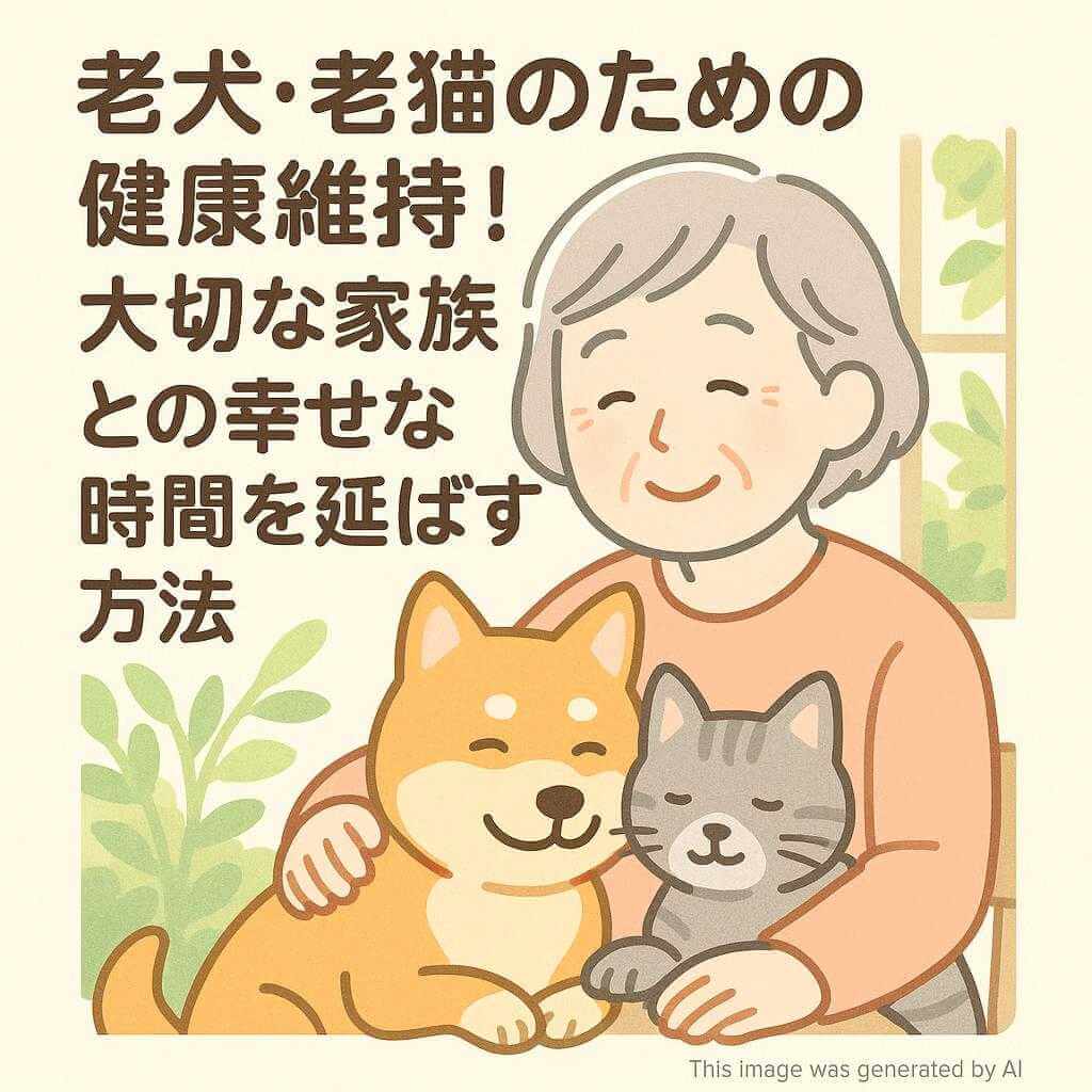 老犬・老猫のための健康維持!大切な家族との幸せな時間を延ばす方法