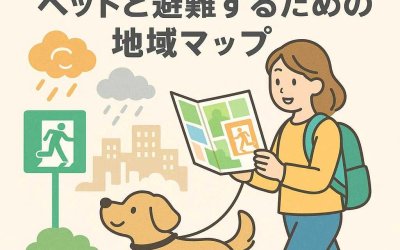 災害時に安心を！ペットと避難するための地域マップ