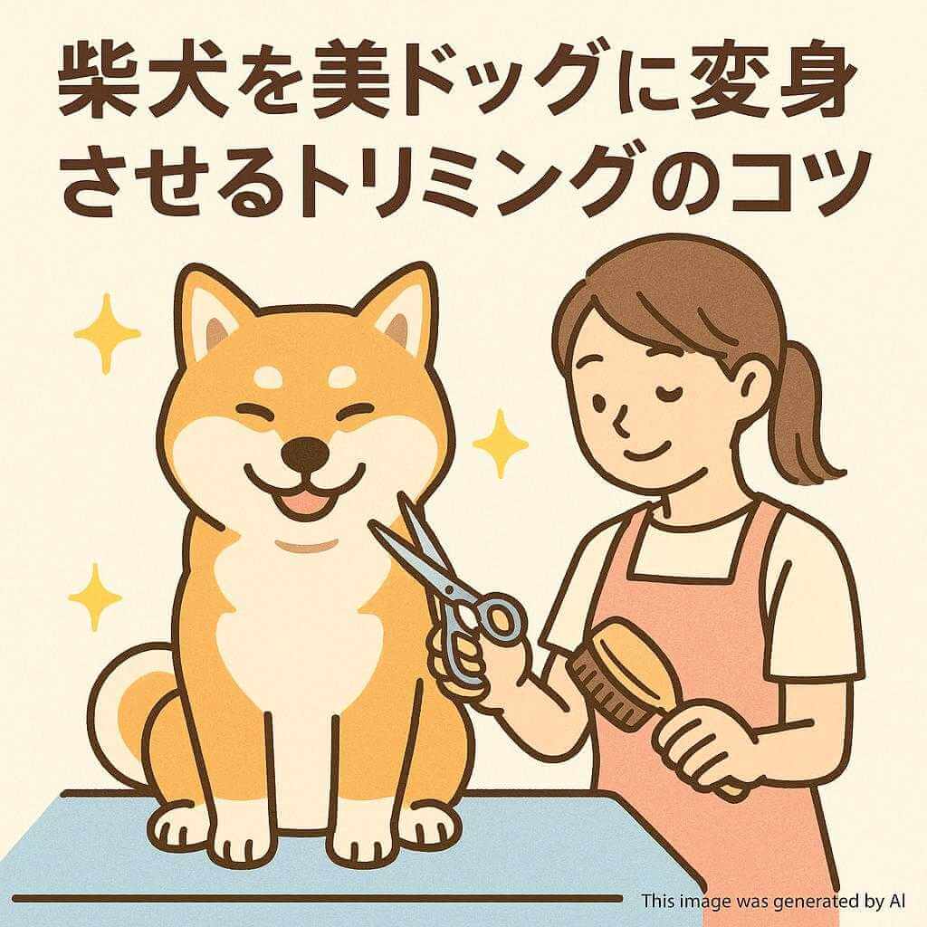 柴犬を美ドッグに変身させるトリミングコツ