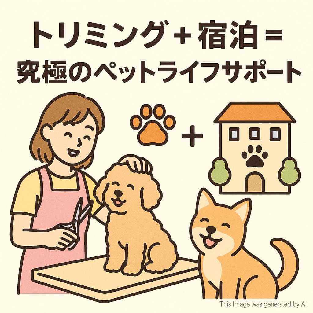 トリミング+宿泊=究極のペットライフサポート