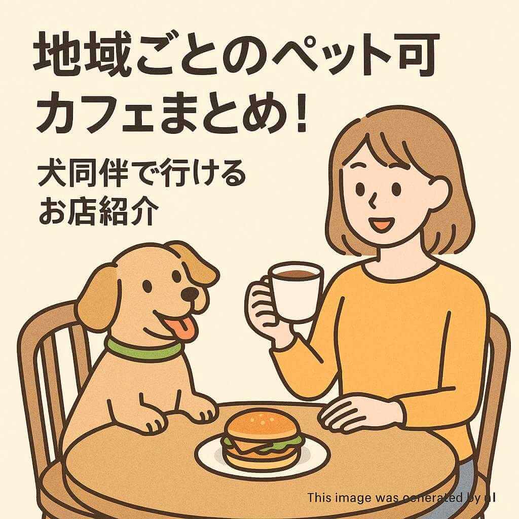 地域ごとのペット可カフェまとめ!犬同伴で行けるお店紹介