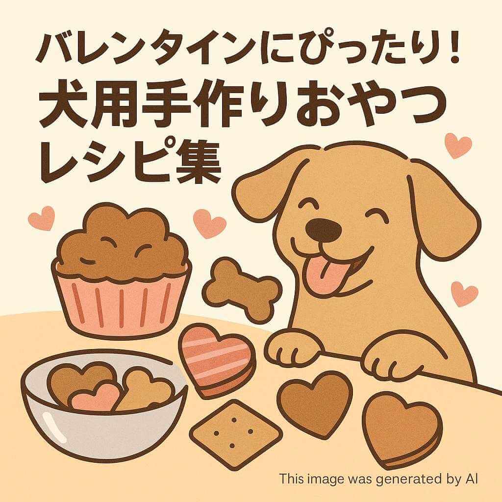 バレンタインにぴったり!犬用手作りおやつレシピ集