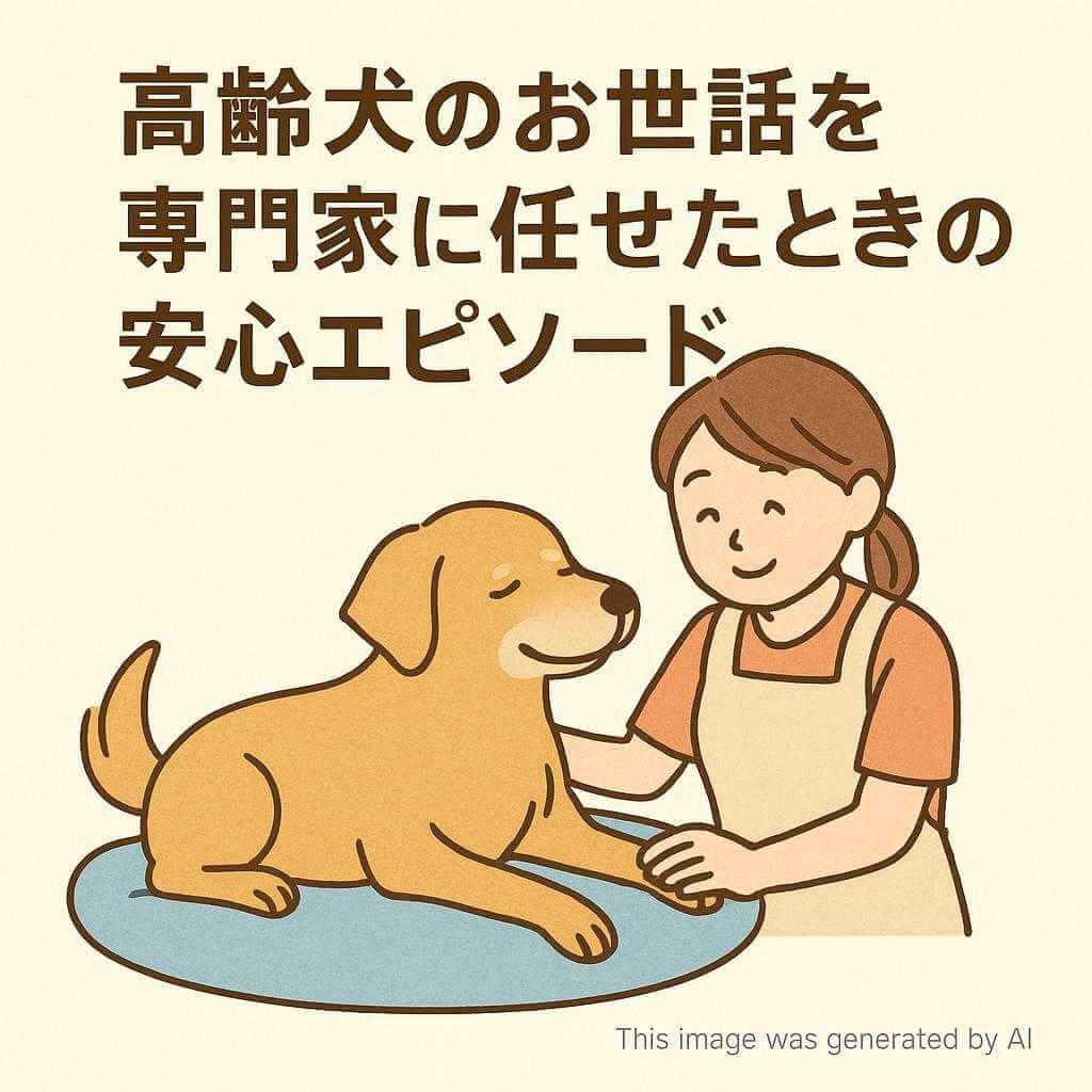 高齢犬のお世話を専門家に任せたときの安心エピソード