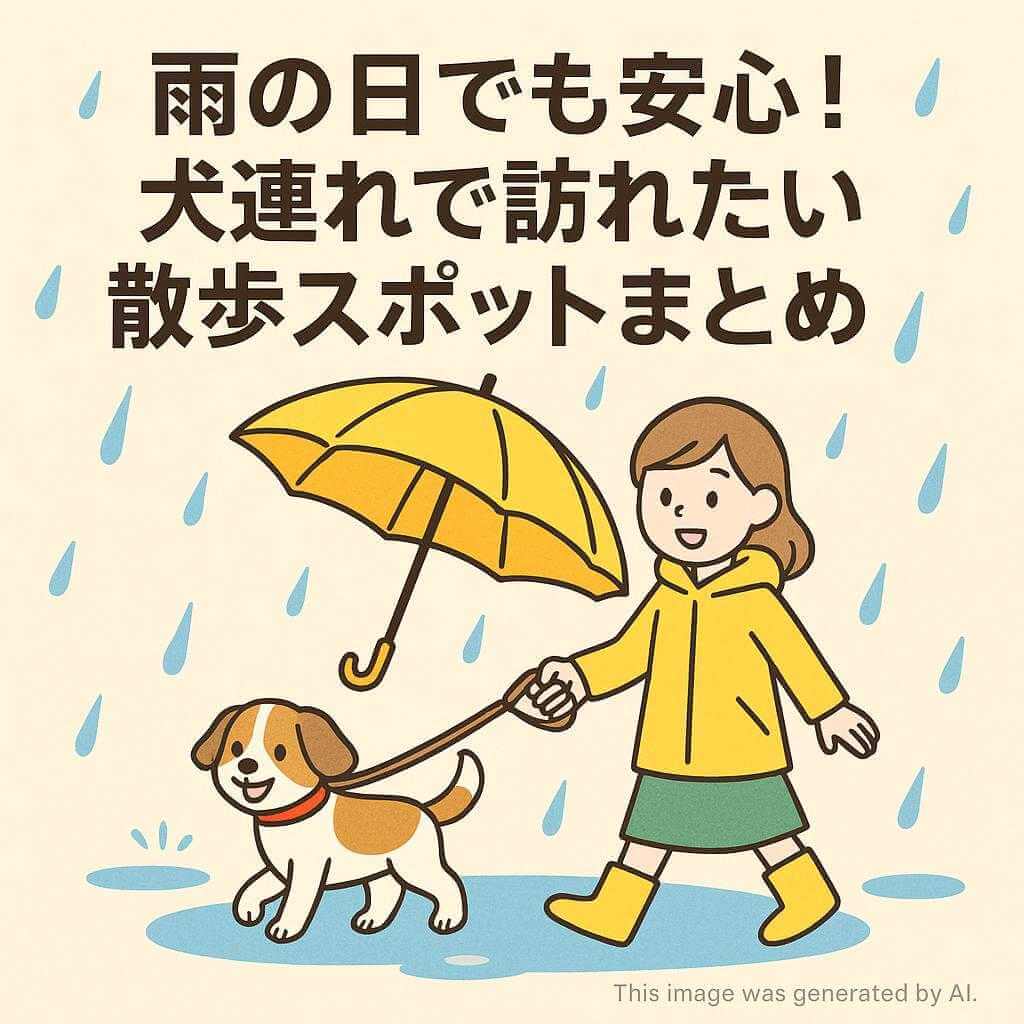 雨の日でも安心!犬連れで訪れたい散歩スポットまとめ