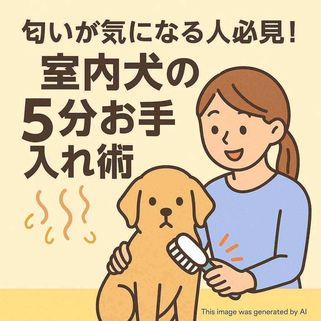 匂いが気になる人必見!室内犬の5分お手入れ術