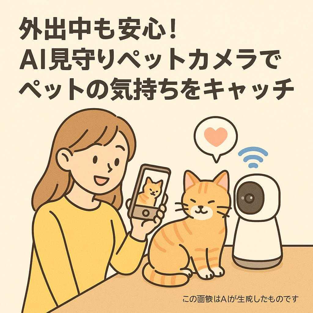 外出中も安心!AI見守りペットカメラでペットの気持ちをキャッチ
