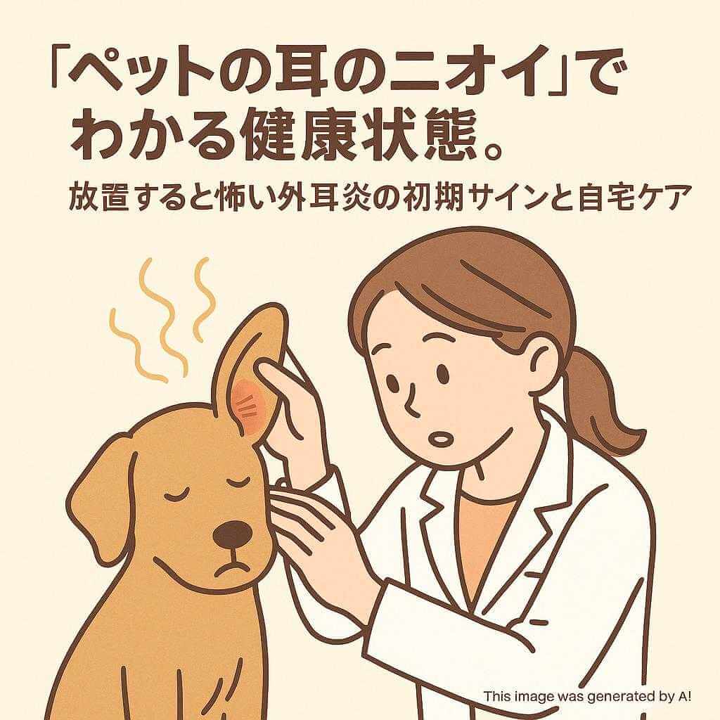 「ペットの耳のニオイ」でわかる健康状態。放置すると怖い外耳炎の初期サインと自宅ケア