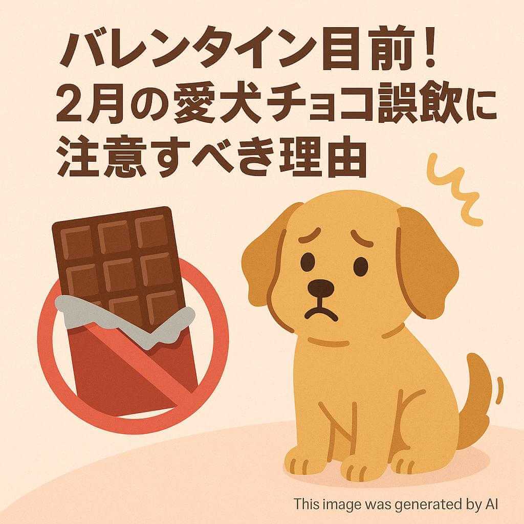 バレンタイン目前!2月の愛犬チョコ誤飲に注意すべき理由