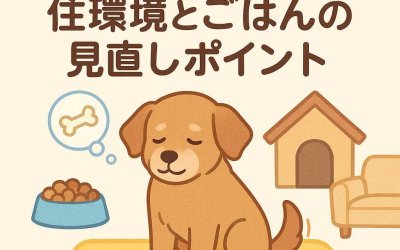 愛犬のシニア期！住環境とごはんの見直しポイント