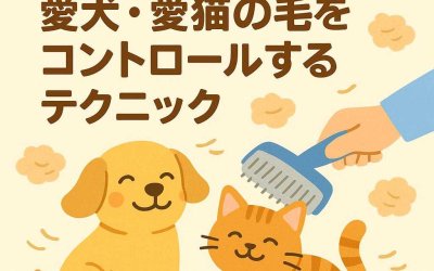換毛期の救世主！愛犬・愛猫の毛をコントロールするテクニック