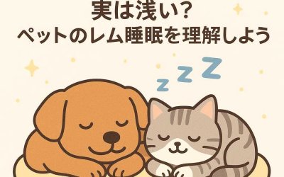 愛犬・愛猫の睡眠の秘密: 実は浅い？ペットのレム睡眠を理解しよう