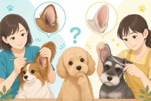 犬の耳毛は抜く？カットする？耳質別の判断基準