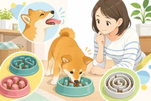 犬の早食い・丸飲みは舌のクセ？食器で防ぐ工夫