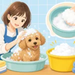 愛犬のシャンプーが泡立たない原因と桶で作る泡立てコツ