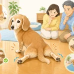 シニア犬の後脚が開く原因とフローリング滑り対策チェック